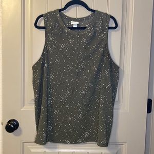 Ava Viv Sleeveless Button Blouse Size 1X